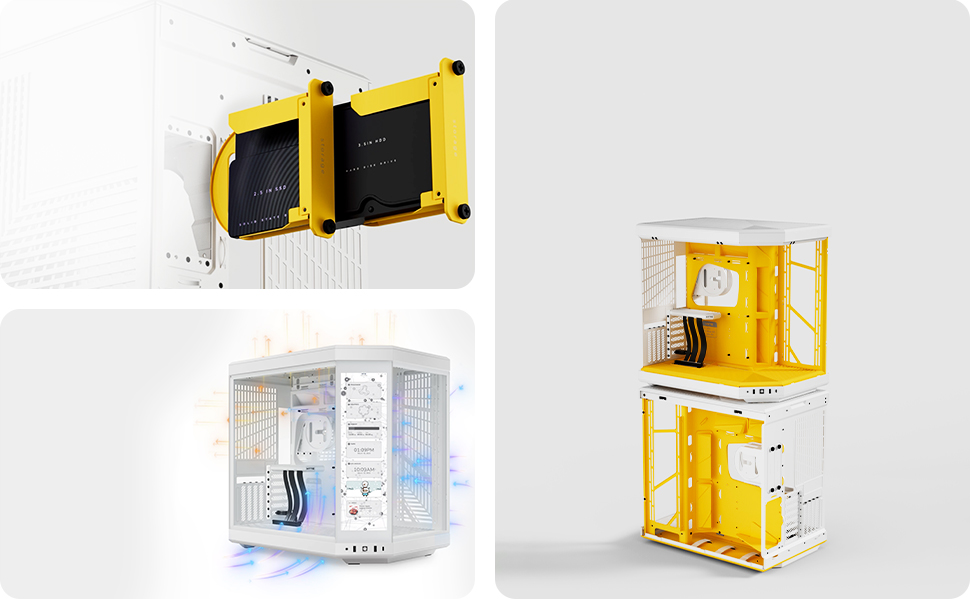 HYTE Y70 Touch Dual Chamber Case with Touchscreen